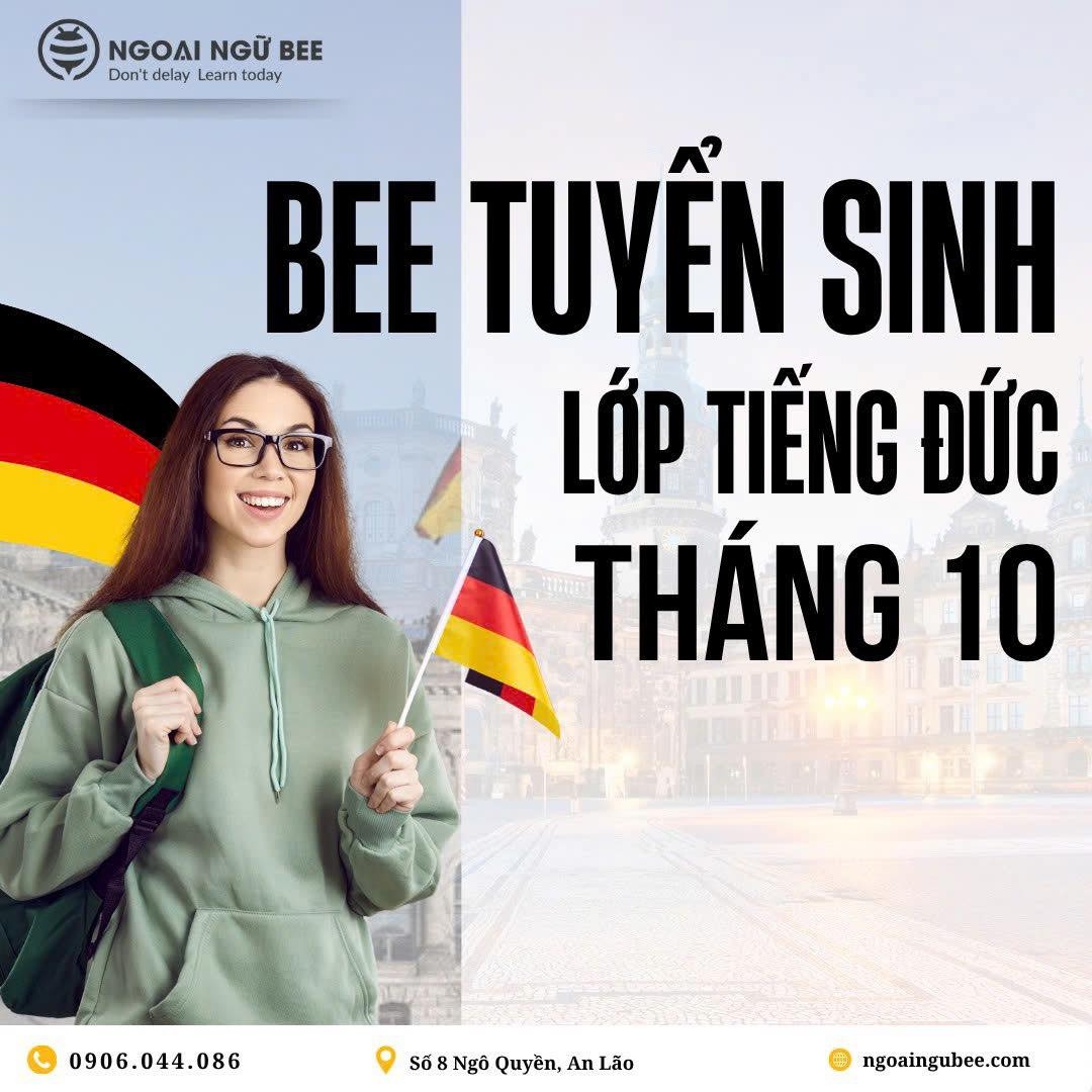 Tuyển sinh Lớp Tiếng Đức Tháng 10 tại An Lão: Học phí 0 đồng tại Đức