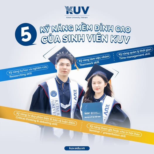 5 Kỹ năng mềm "Đỉnh cao" của sinh viên KUV: Chìa khóa vàng chinh phục nhà tuyển dụng quốc tế!