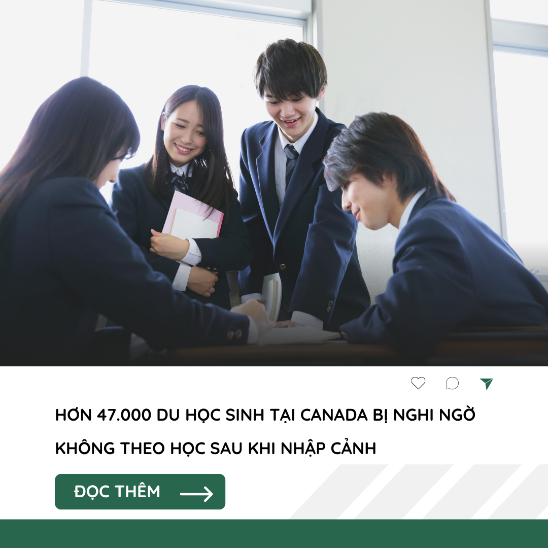 Hơn 47.000 du học sinh tại Canada bị nghi ngờ không theo học sau khi nhập cảnh