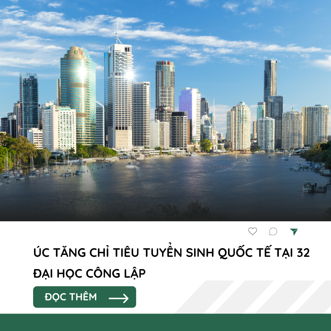Úc tăng chỉ tiêu tuyển sinh quốc tế tại 32 đại học công lập