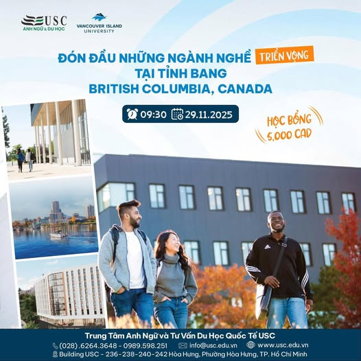 Du Học Vancouver Island University – Ngành Triển Vọng tại BC