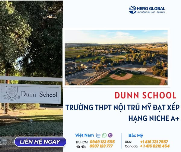 Du Học Mỹ 2026 – Dunn School, California: THPT Nội Trú Hàng Đầu Với Chương Trình Cá Nhân Hóa