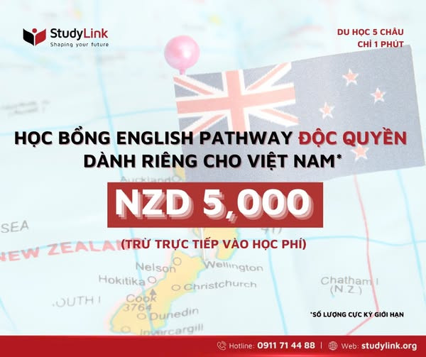 Du Học New Zealand 2026 – Học Bổng English Pathway Độc Quyền Dành Cho Học Sinh Việt Nam