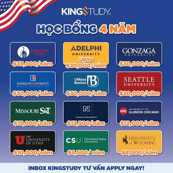 Du học Mỹ cùng KingStudy và săn học bổng kỳ 09/2026 trong giai đoạn nước rút