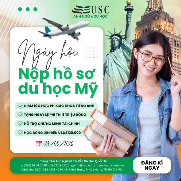 Du học Mỹ cùng USC và tham gia Ngày hội nộp hồ sơ trực tiếp cùng 6 đại học uy tín