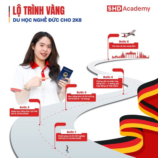 Du học nghề Đức cùng SHD Academy và "Lộ trình vàng" chinh phục Châu Âu cho 2K8